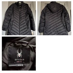 Spyder Women's Quilted Black Puffer Coat